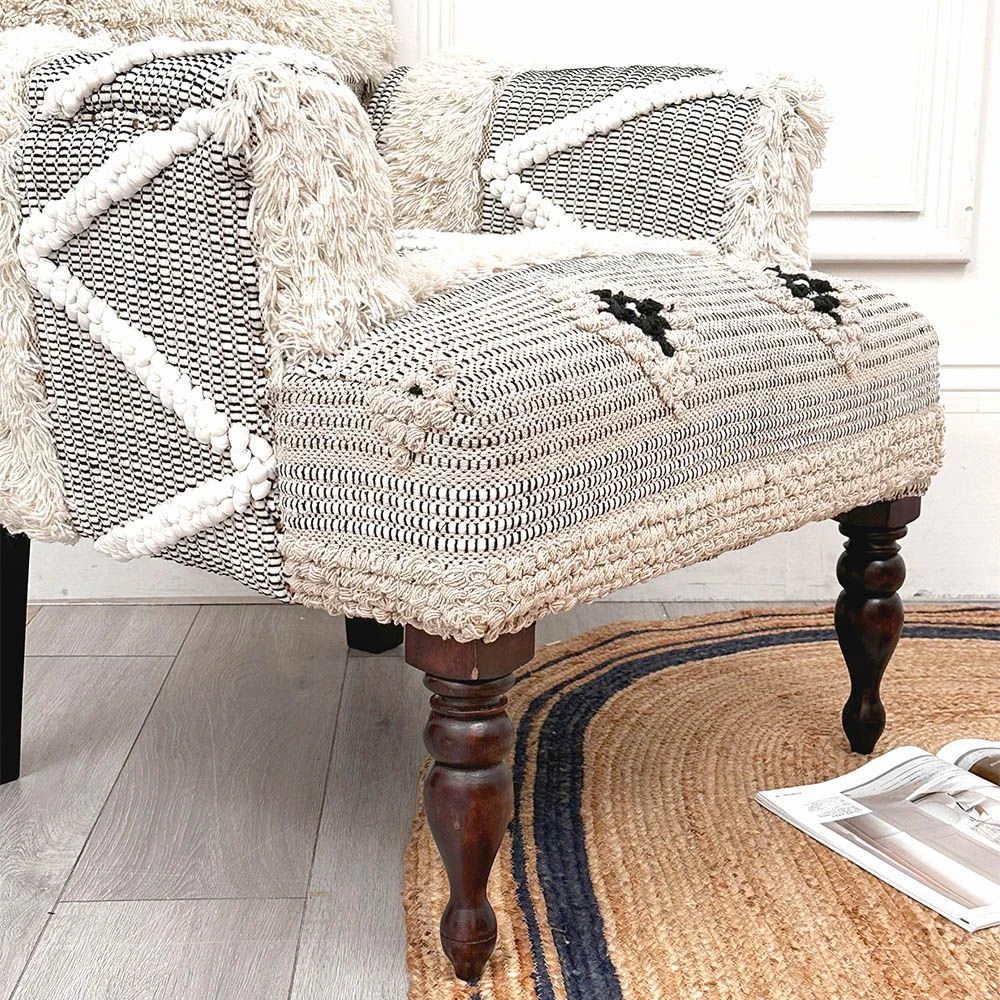 Zafer Patterned Armchair 2 Zafer Patterned Armchair - Image 2