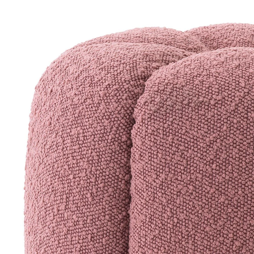 Eichholtz Orchanic Stool - Boucle Rose 4 Eichholtz Orchanic Stool - Boucle Rose - Image 4