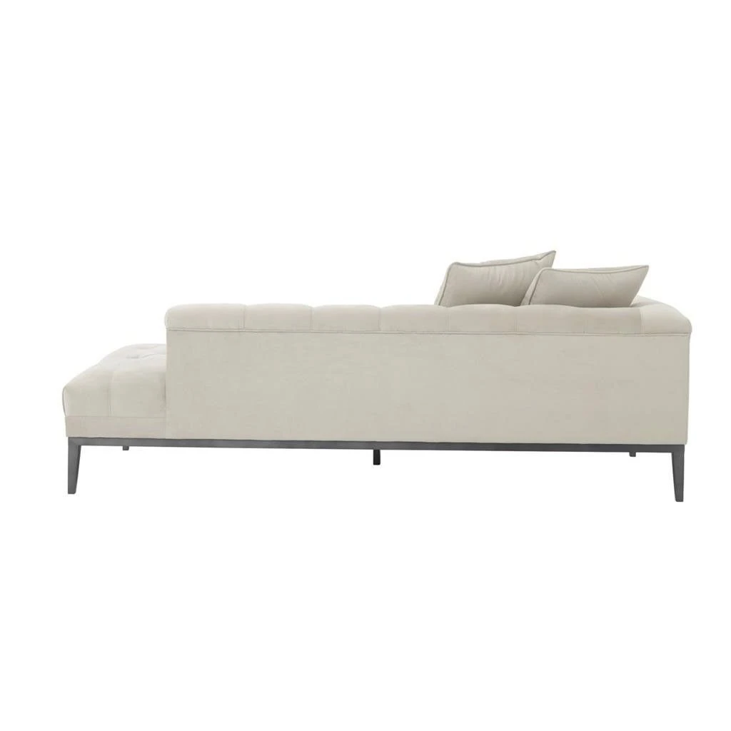 Eichholtz Cesare Lounge Sofa - Left - Pebble Grey 3 Eichholtz Cesare Lounge Sofa - Left - Pebble Grey - Image 3
