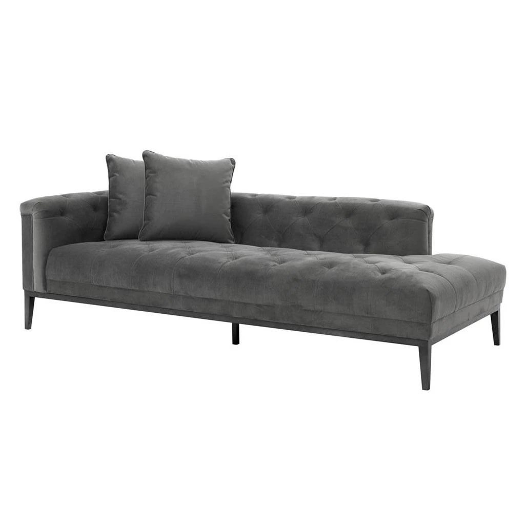Eichholtz Cesare Lounge Sofa - Left - Granite Grey 1 Eichholtz Cesare Lounge Sofa - Left - Granite Grey