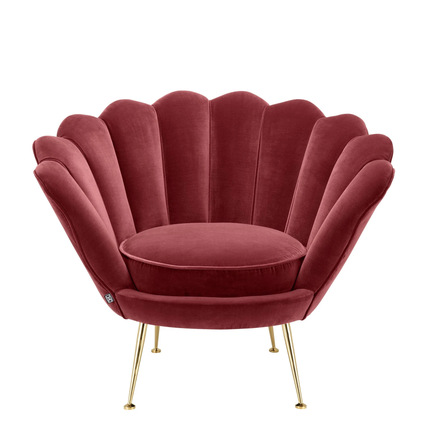 Eichholtz Trapezium Chair - Cameron Wine Red 2 Eichholtz Trapezium Chair - Cameron Wine Red - Image 2