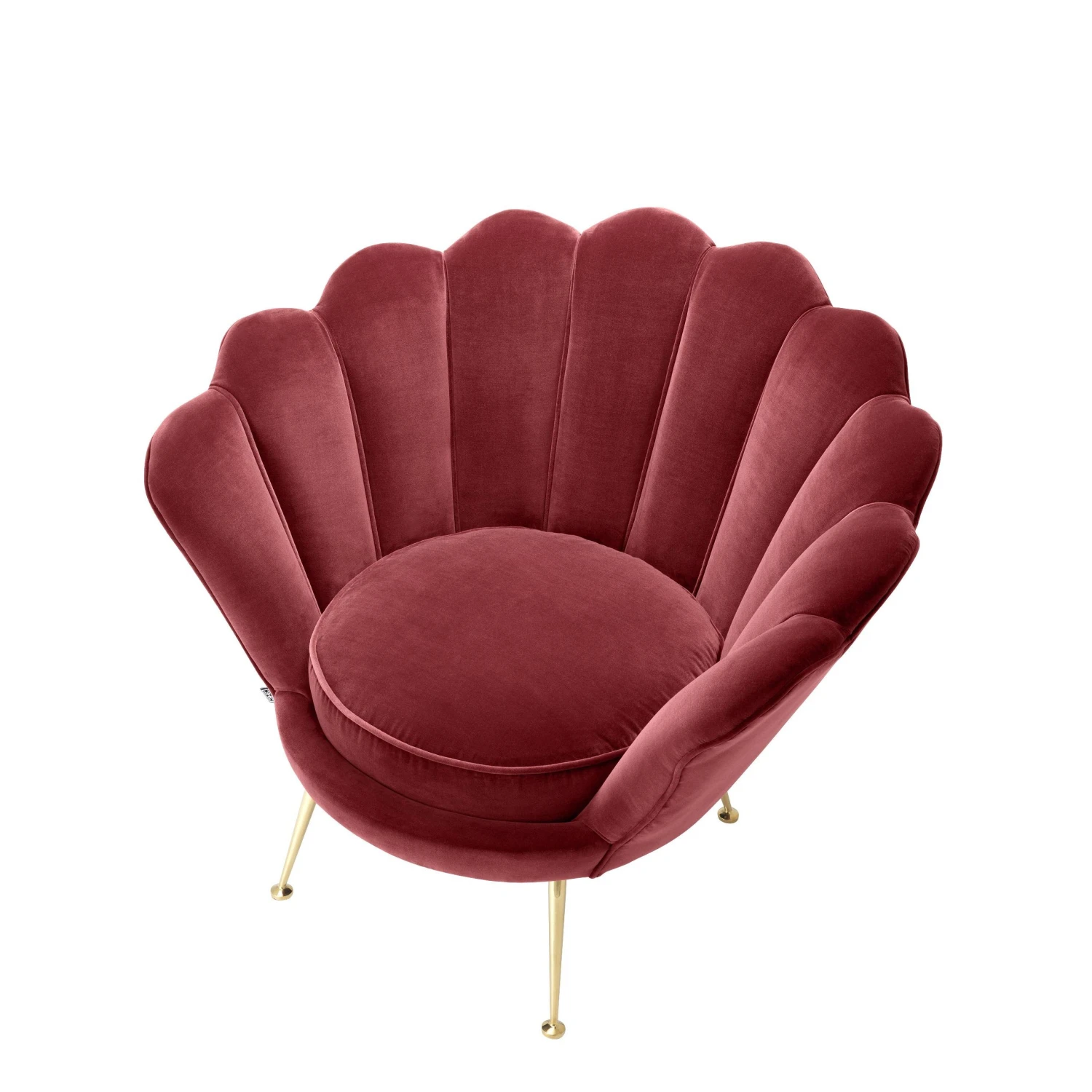 Eichholtz Trapezium Chair - Cameron Wine Red 4 Eichholtz Trapezium Chair - Cameron Wine Red - Image 4