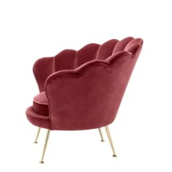 Eichholtz Trapezium Chair - Cameron Wine Red 9 Eichholtz Trapezium Chair - Cameron Wine Red -Armchairs Sales 111806 4