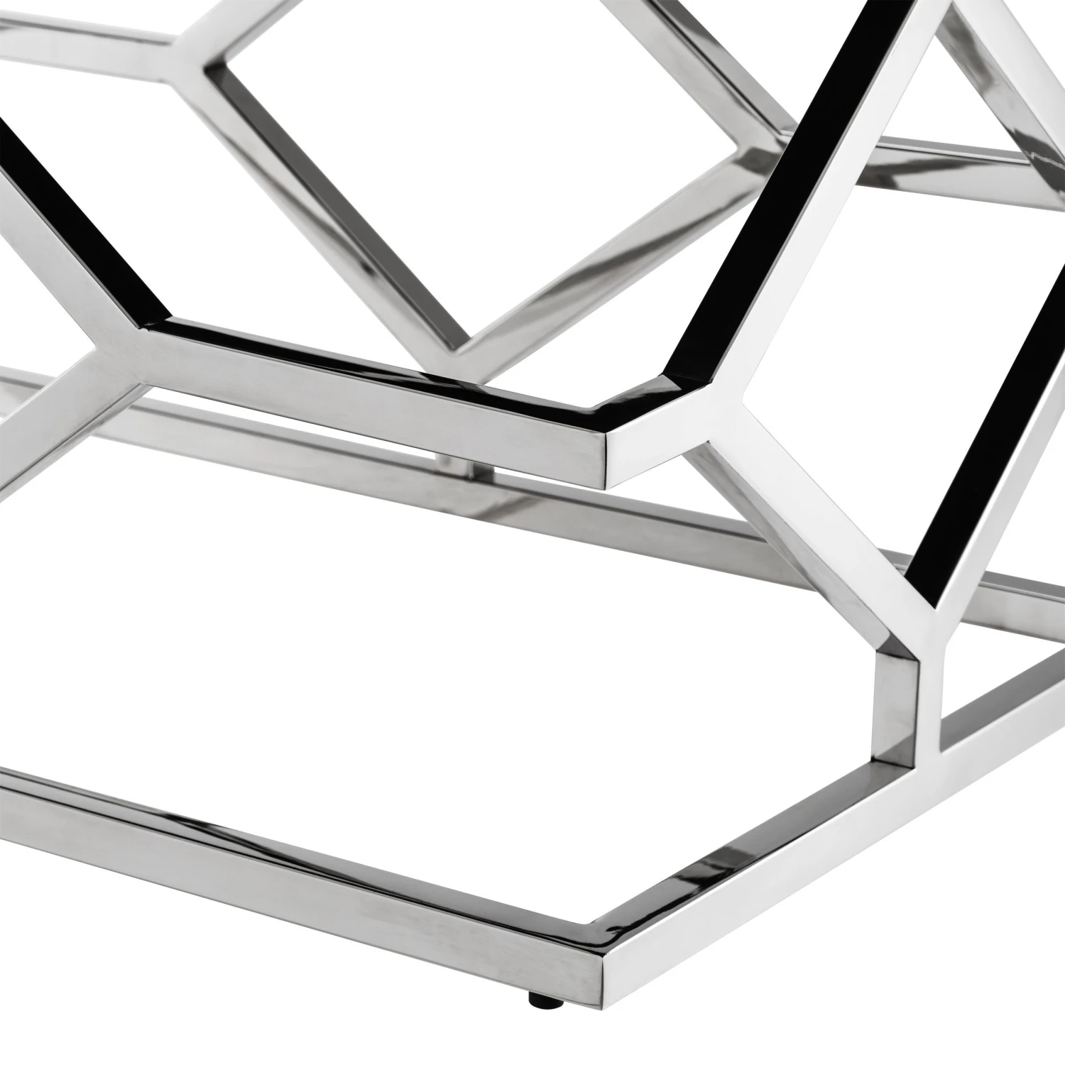 Eichholtz Trellis Bench - Polished Stainless Steel | Pebble Grey 4 Eichholtz Trellis Bench - Polished Stainless Steel | Pebble Grey - Image 4