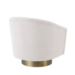 Eichholtz Catene Swivel Chair - Boucle Cream -Armchairs Sales 113943 2