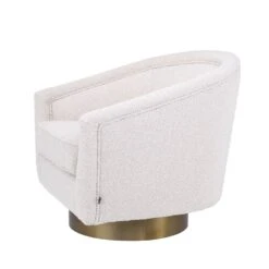 Eichholtz Catene Swivel Chair - Boucle Cream -Armchairs Sales 113943 3