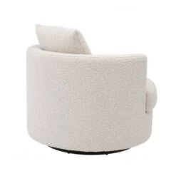 Eichholtz Felix Swivel Chair - Boucle Cream -Armchairs Sales 113960 3