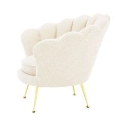 Eichholtz Trapezium Chair - Boucle Cream -Armchairs Sales 113990 2