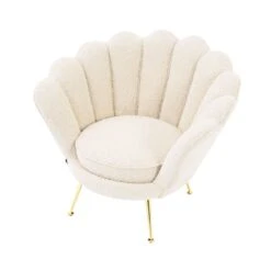 Eichholtz Trapezium Chair - Boucle Cream -Armchairs Sales 113990 4