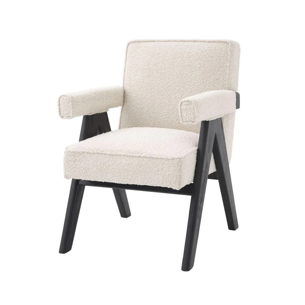 Eichholtz Greta Dining Chair - Boucle Cream 1 Eichholtz Greta Dining Chair - Boucle Cream