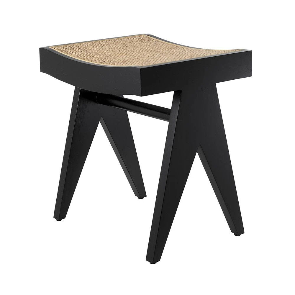 Eichholtz Arnaud Stool - Black 3 Eichholtz Arnaud Stool - Black - Image 3