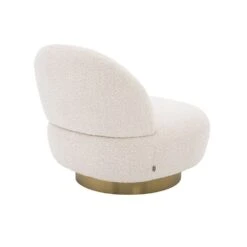 Eichholtz Clement Swivel Chair - Boucle Cream -Armchairs Sales 114306 3 1 1