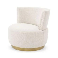 Eichholtz Alonso Swivel Chair - Boucle Cream