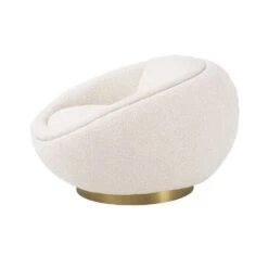 Eichholtz Bollinger Swivel Chair - Boucle Cream 8 Eichholtz Bollinger Swivel Chair - Boucle Cream -Armchairs Sales 114819 3 1 1