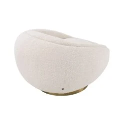 Eichholtz Bollinger Swivel Chair - Boucle Cream 9 Eichholtz Bollinger Swivel Chair - Boucle Cream -Armchairs Sales 114819 4 1 1