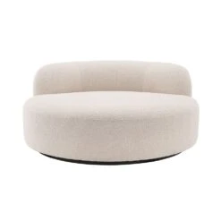 Eichholtz Bjorn Round Sofa - Boucle Cream -Armchairs Sales 115177 2 1 1