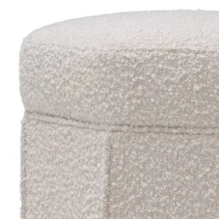 Eichholtz Bombay Stool - Boucle Cream -Armchairs Sales 115225 3 1 1 1