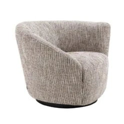 Eichholtz Colin Swivel Chair - Mademoiselle Beige - Right -Armchairs Sales 115433 5