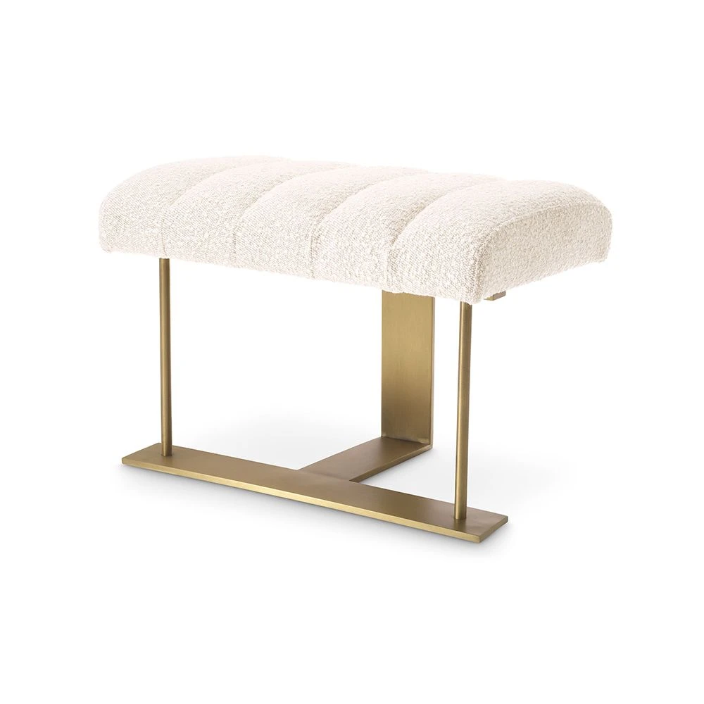 Eichholtz McGuire Stool - Boucle Cream 1 Eichholtz McGuire Stool - Boucle Cream