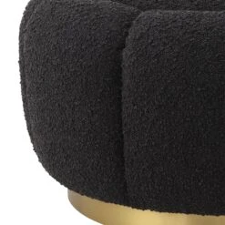 Eichholtz Inger Ottoman - Boucle Black -Armchairs Sales 115778 3 1 1