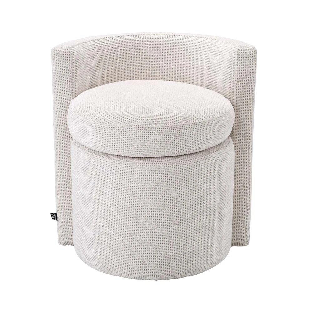 Eichholtz Arcadia Stool - Lyssa Off-White 2 Eichholtz Arcadia Stool - Lyssa Off-White - Image 2
