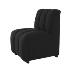 Eichholtz Kelly Dining Chair - Boucle Black -Armchairs Sales 115977 4 1 1