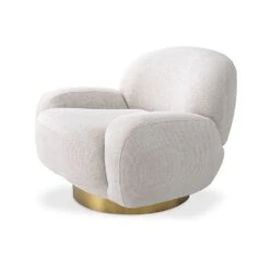 Eichholtz Udine Swivel Chair - Lyssa Off-White -Armchairs Sales 116066 4 1 1
