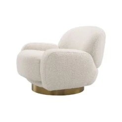 Eichholtz Udine Swivel Chair - Boucle Cream -Armchairs Sales 116333 3 1 1