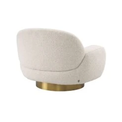 Eichholtz Udine Swivel Chair - Boucle Cream -Armchairs Sales 116333 4 1 1