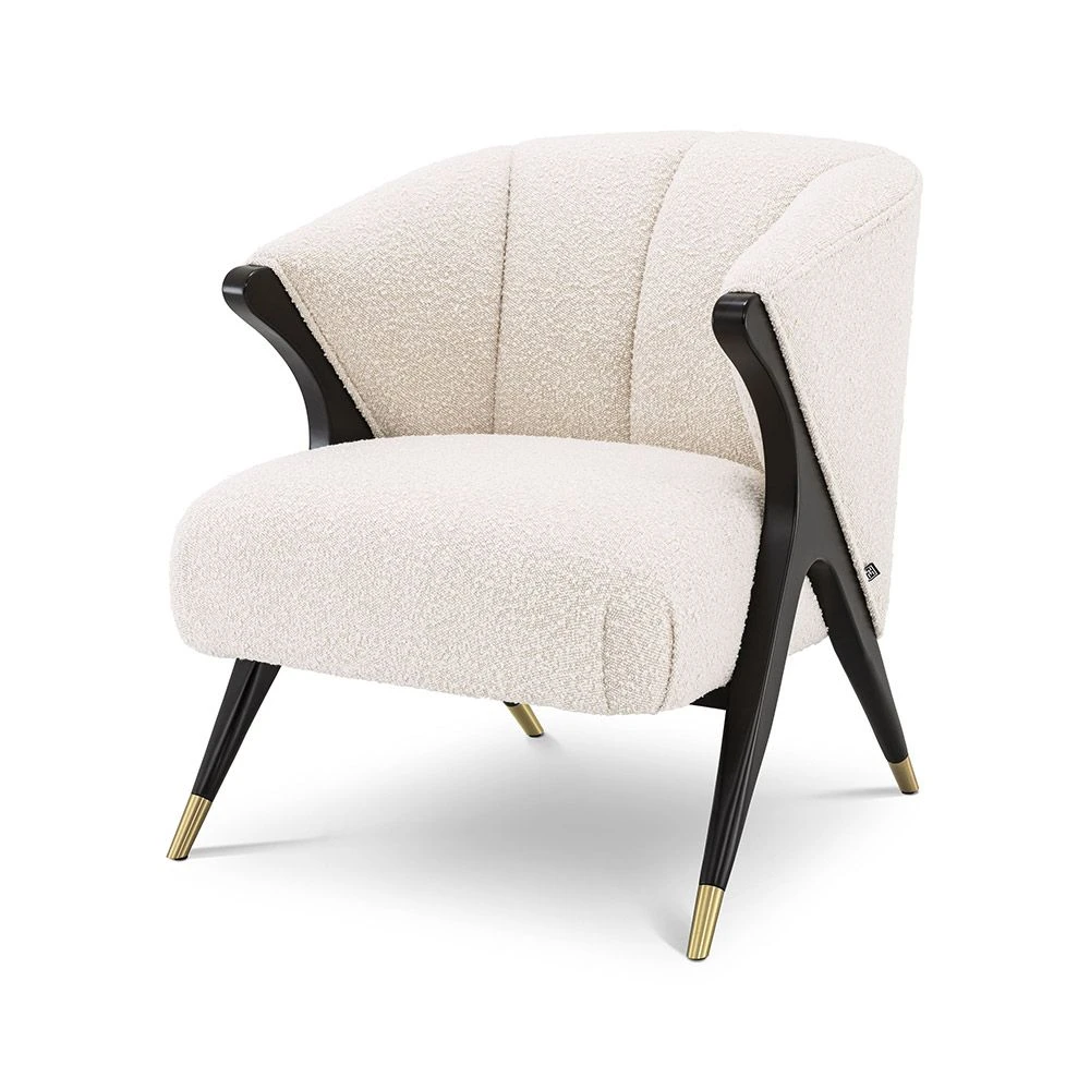 Eichholtz Pavone Armchair - Boucle Cream 1 Eichholtz Pavone Armchair - Boucle Cream
