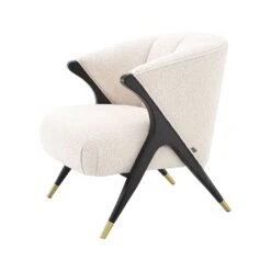 Eichholtz Pavone Armchair - Boucle Cream 9 Eichholtz Pavone Armchair - Boucle Cream -Armchairs Sales 116565 3 1 1