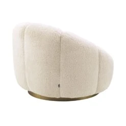 Eichholtz Inger Swivel Chair - Brisbane Cream -Armchairs Sales 116618 4 1 1