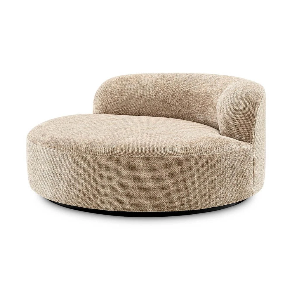 Eichholtz Bjorn Round Sofa - Lyssa Sand 2 Eichholtz Bjorn Round Sofa - Lyssa Sand - Image 2