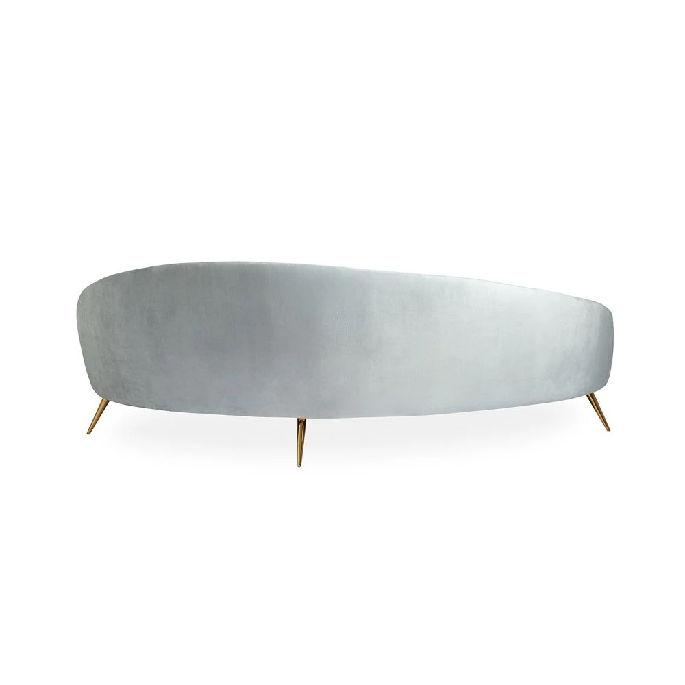 Jonathan Adler Ether Curved Sofa - Bergamo Azure 6 Jonathan Adler Ether Curved Sofa - Bergamo Azure - Image 6