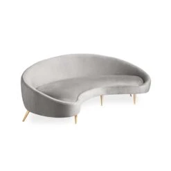 Jonathan Adler Ether Curved Sofa - Bergamo Graphite -Armchairs Sales 30249 uk 5