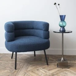 Thames Armchair - Boucle Blue