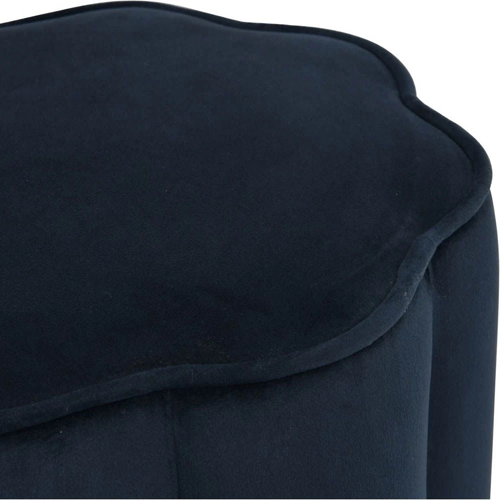 Charington Footstool - Royal Blue Velvet 5 Charington Footstool - Royal Blue Velvet - Image 5