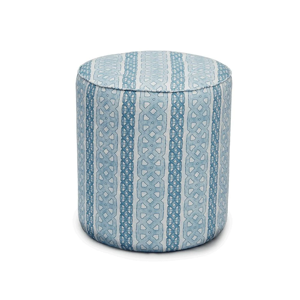 Eva Sonaike Ala Pouffe - Indigo 2 Eva Sonaike Ala Pouffe - Indigo - Image 2