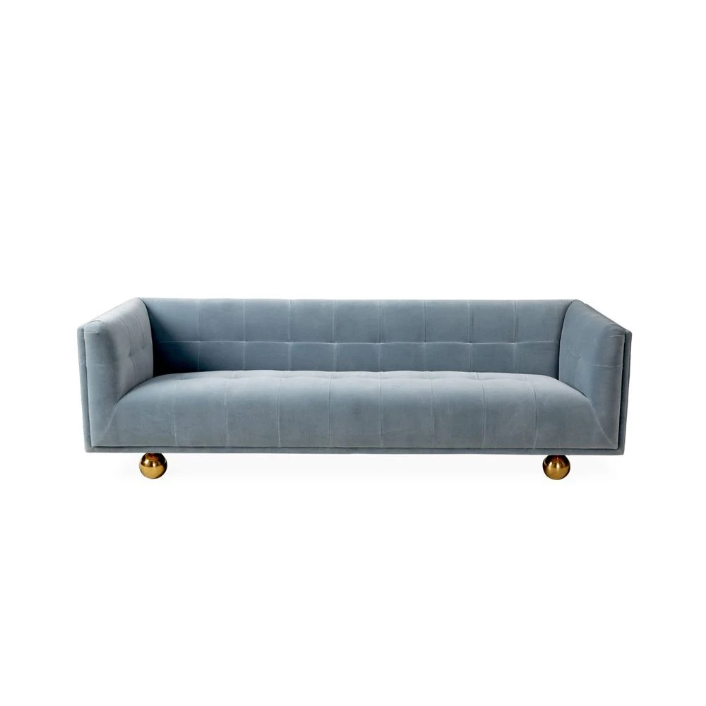 Jonathan Adler Claridge Sofa - Varese Faded Blue 1 Jonathan Adler Claridge Sofa - Varese Faded Blue