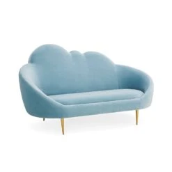 Jonathan Adler Ether Cloud Settee - Rialto Sky -Armchairs Sales ether cloud settee rialto sky b x1200