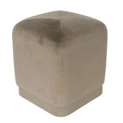 Dome Deco Bobo Square Stool - Velvio - Beige