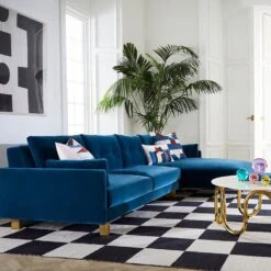 Jonathan Adler Malibu Sectional Sofa - Right-Hand Facing