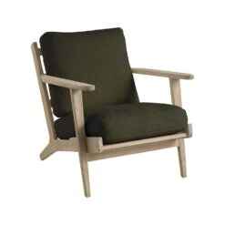 Blanc D'ivoire Jules Armchair - Boucle Khaki