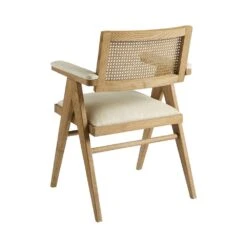 Blanc D'Ivoire Colby Armchair - Natural - Tall -Armchairs Sales fauteuil colby haut ecru 3