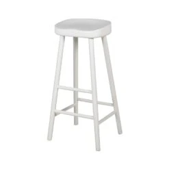 Ferguson Farmhouse Bar Stool - White