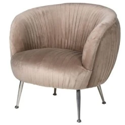 Hepburn Armchair - Beige Velvet