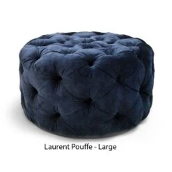 Laurent Pouffe -Armchairs Sales indigo pouffe 1