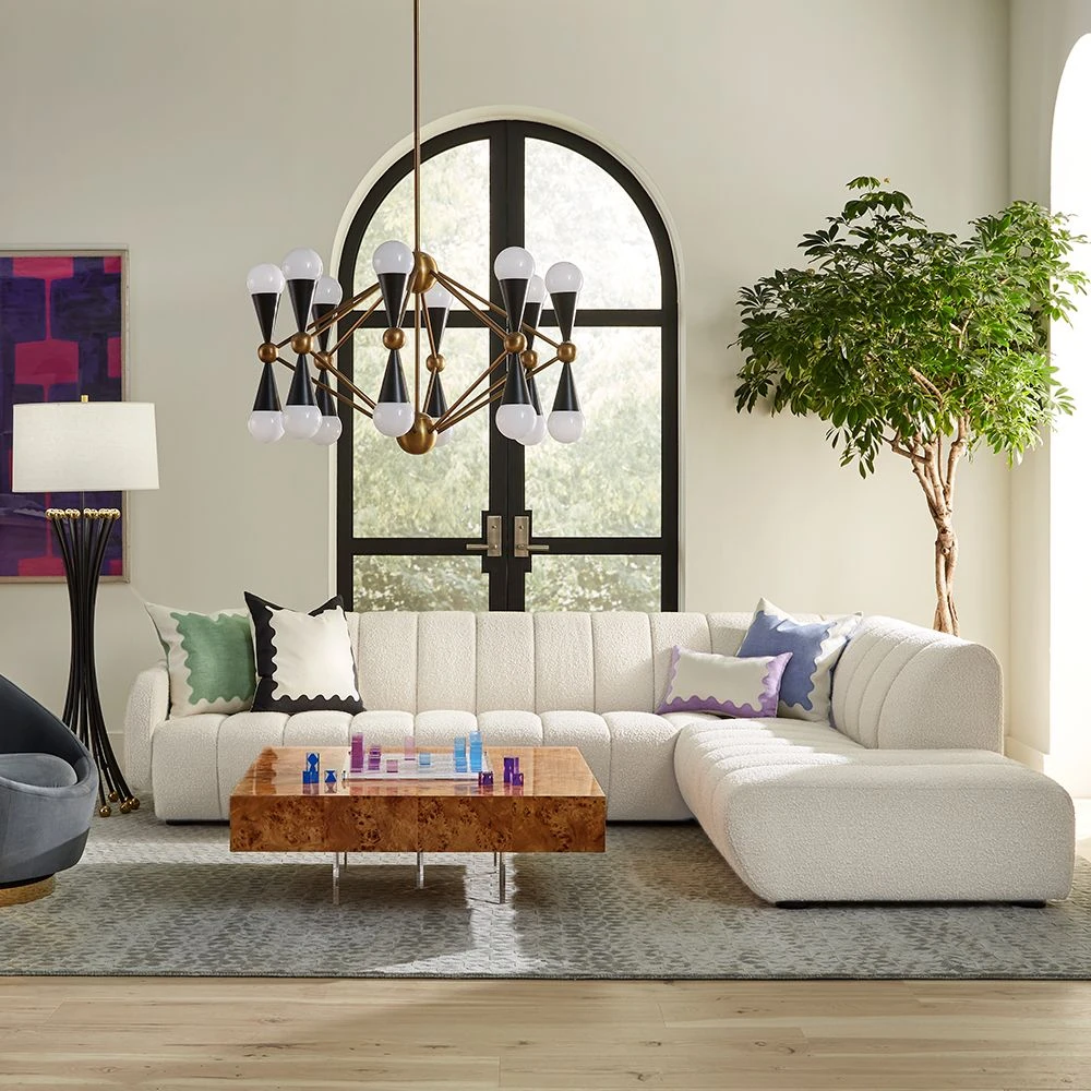 Jonathan Adler Brigitte Sectional Sofa - Left 1 Jonathan Adler Brigitte Sectional Sofa - Left