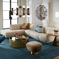 Jonathan Adler Brigitte Sectional Sofa - Left 17 Jonathan Adler Brigitte Sectional Sofa - Left -Armchairs Sales left facing