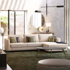 Laskasas London Sofa With Chaise Longue – Helsinki Pearl